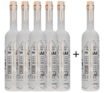 5 + 1 Gratis Package | Sir Dam Premium Vodka 0,7 LED | Multicolor
