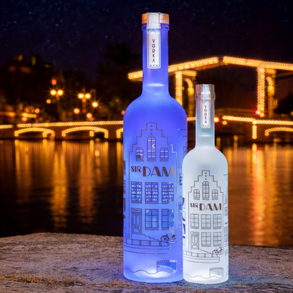 Sir Dam Vodka Giftbox + Glas - LED