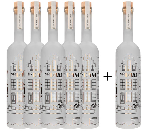 Sir Dam Premium Vodka 0,7L LED Multicolor — 5+1 Gratis