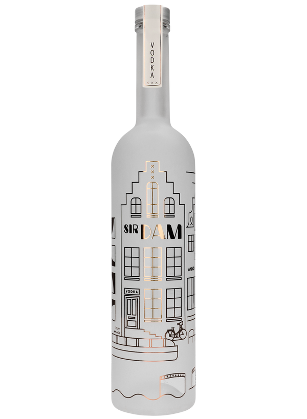 Sir Dam Premium Vodka 1,75L XXL — LED Fles
